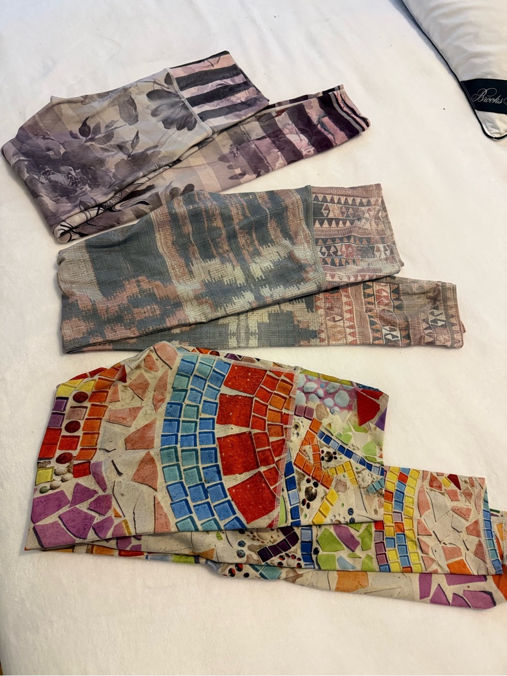 Niyama Sol Mosaic & Pastel Patterned Leggings - Multicolor